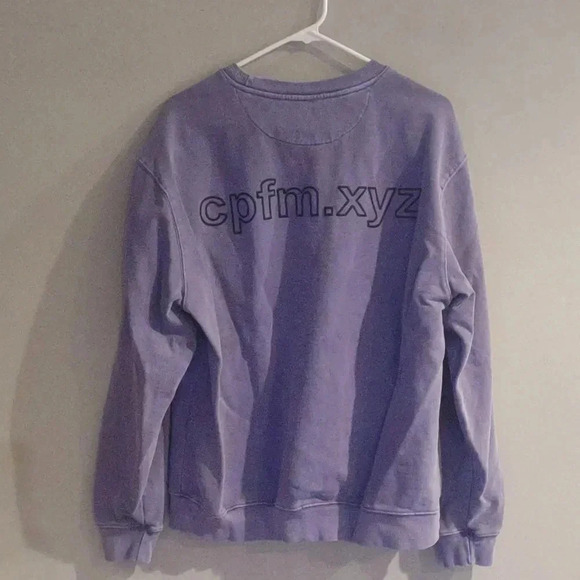 Cactus Plant Flea Market purple smiley face i like you...mens small sweatshirt - Picture 4 of 4